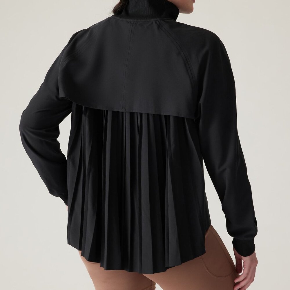 Altheta Advantage Pleated Zip Up Jacket Black Size small